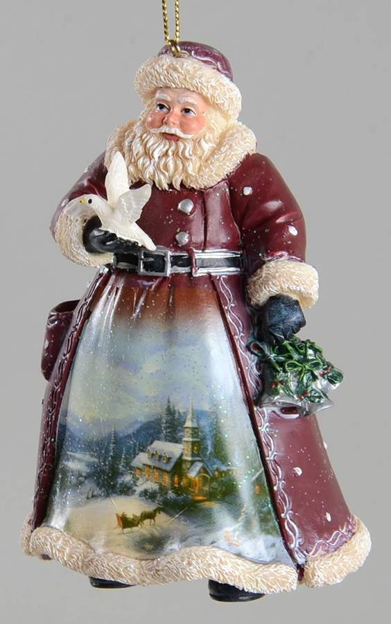 Old World Santa Frosty Moonlight Ride Santa - No Box by Ashton Drake-1