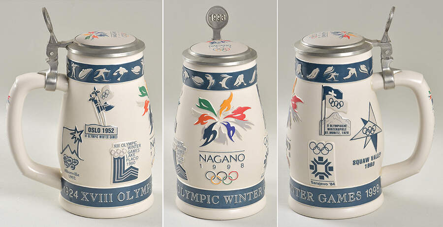 Olympic Games Steins 1998 Nagano Japan-Ceramarte - No Box by Anheuser-Busch-1