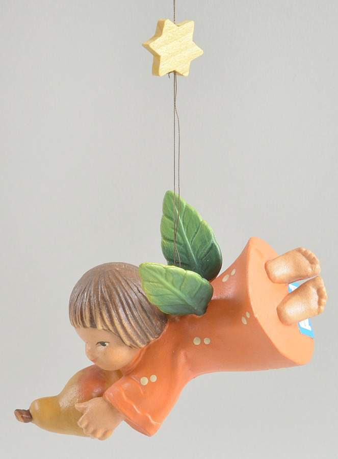 Ferrandiz Flying Angel Ornaments Angel With Pear - Boxed by Anri-1
