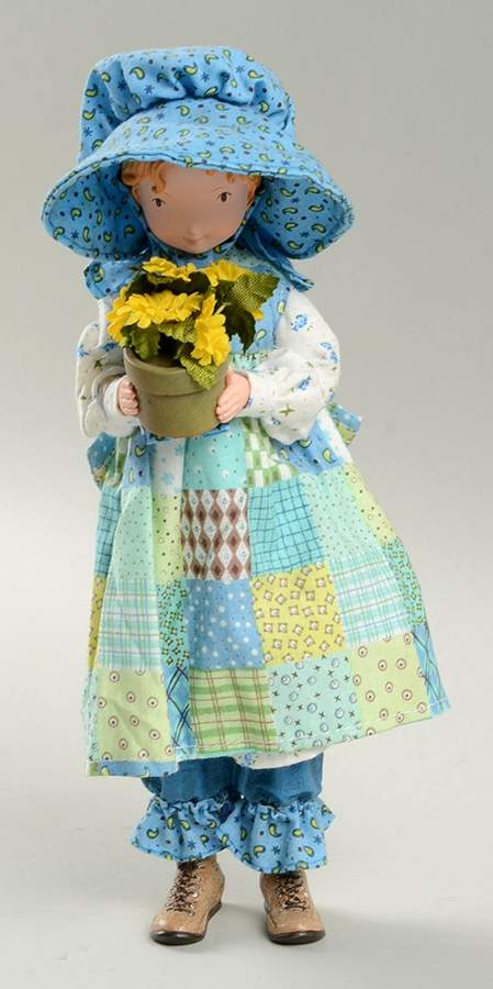 Holly Hobbie Figurines Holly Hobbie With Flower Pot - No Box by American Greetings-1