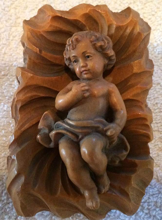Bernardi Nativity-4" Infant Jesus - With Box by Anri-1