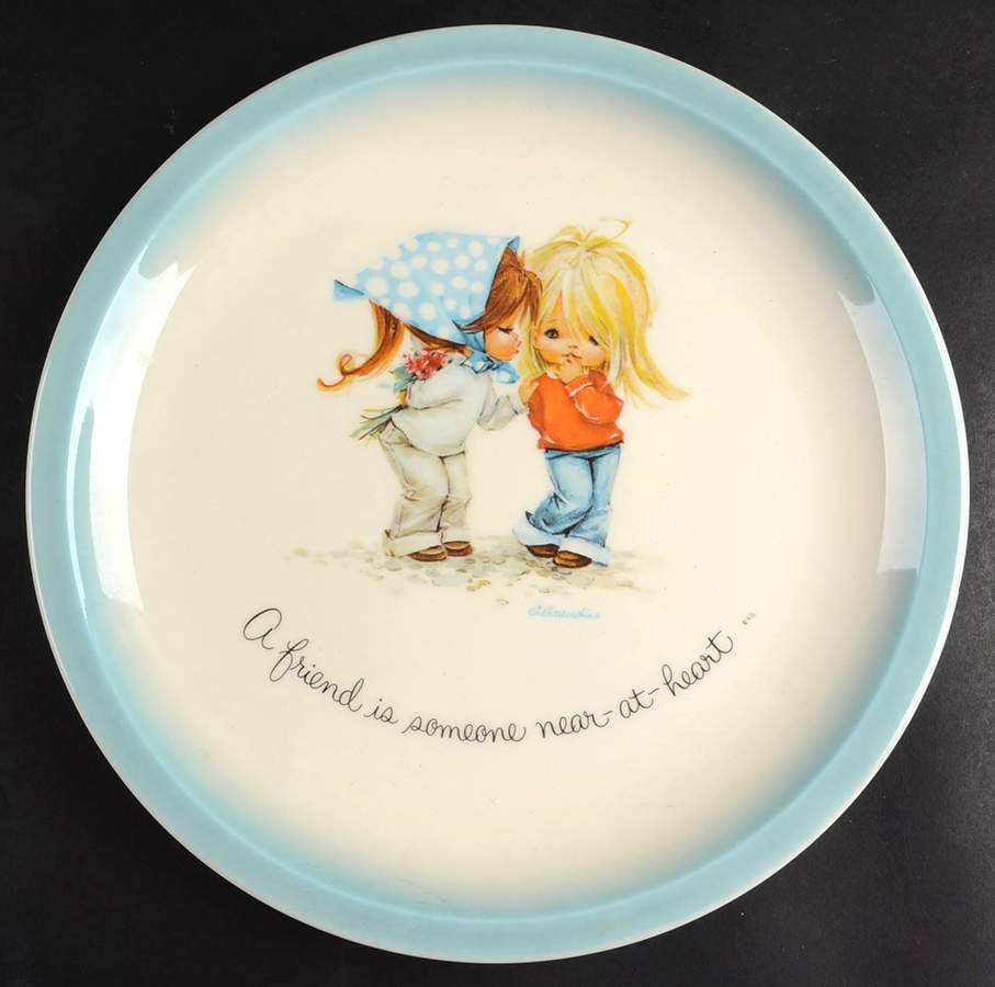 Gigi Plates A Freind Is Someone Near At Heart - No Box by American Greetings-1