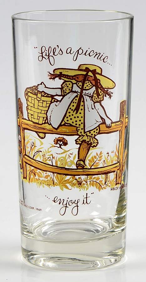 Holly Hobbie Glasses Life's A Picnic-Enjoy It - No Box by American Greetings-1