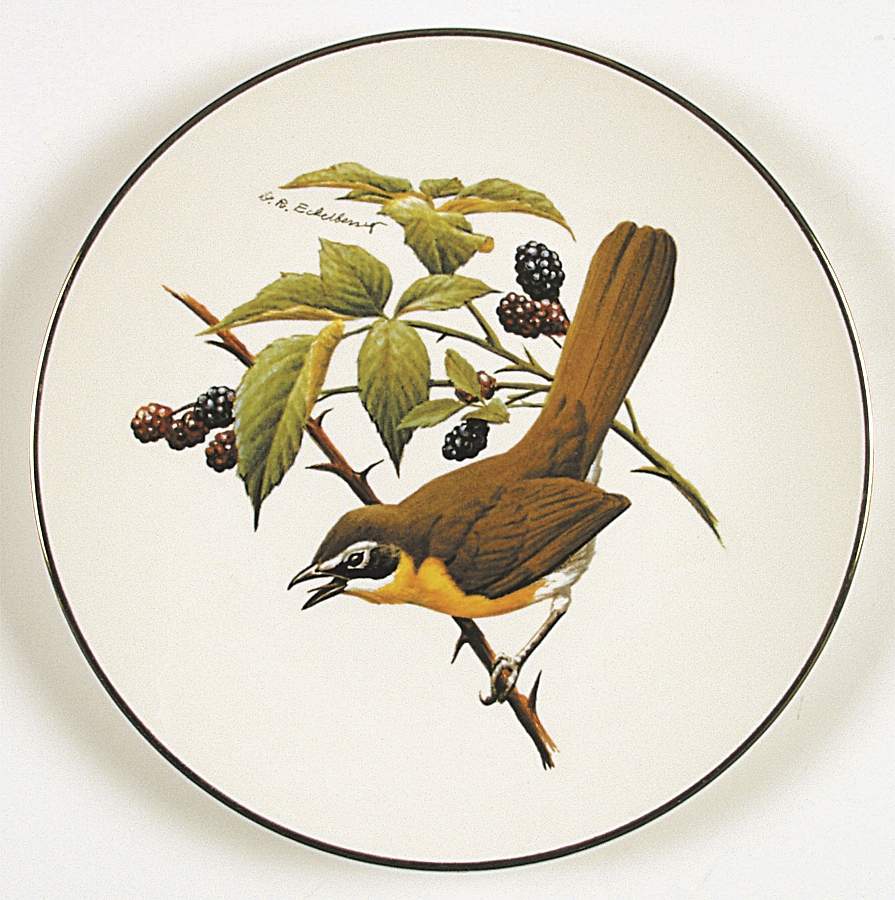 North American Songbirds Yellow-Breasted Chat - Boxed by Avon-1