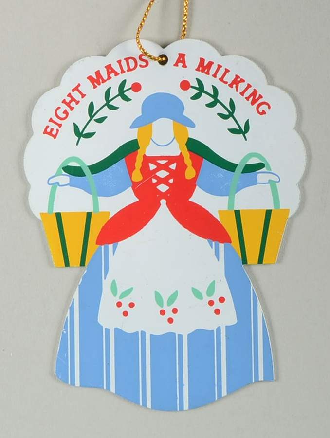 Twelve Days of Christmas Eight Maids A Milking - Boxed by Avon-1
