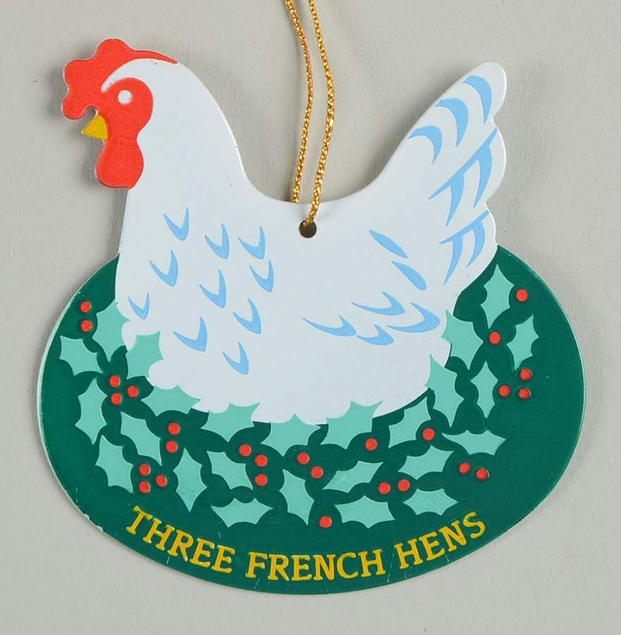 Twelve Days of Christmas Three French Hens - No Box by Avon-1