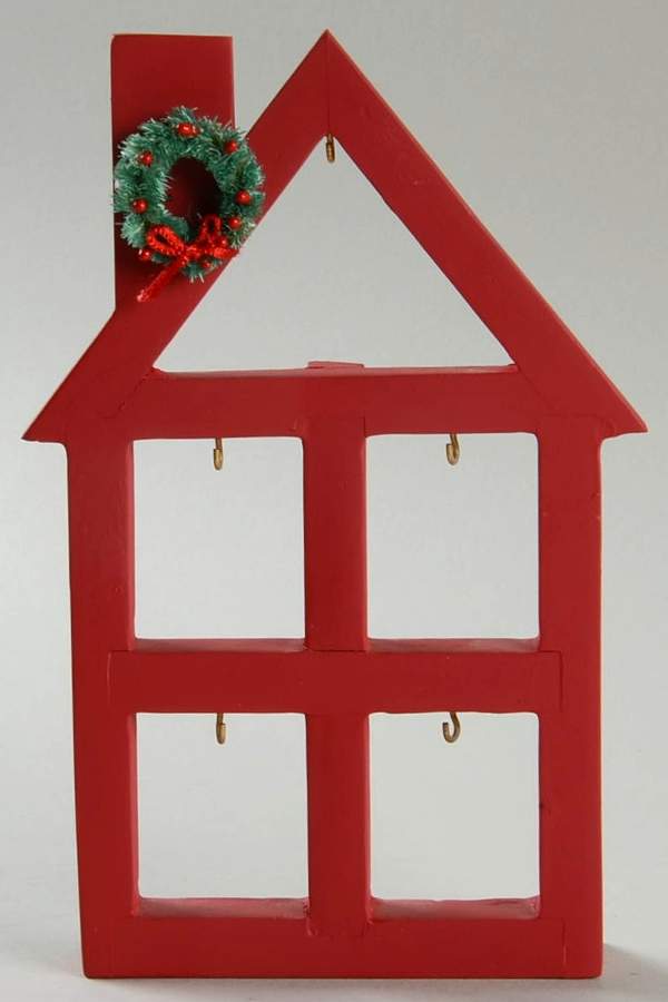 A Merry Little Christmas Mouse Ornaments House Shaped Display Shelf - No Box by Avon-1
