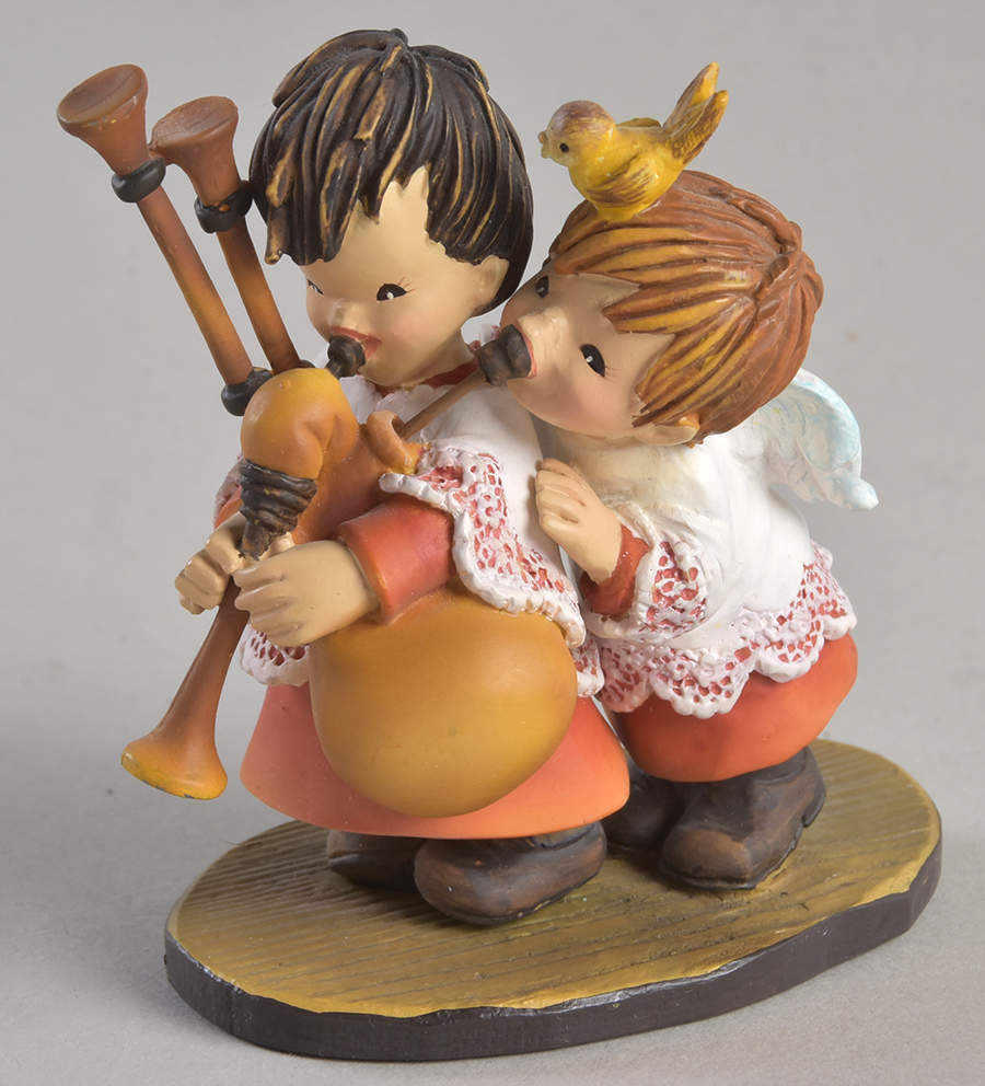 Toriart Figurines Bagpipe Duo - Boxed by Anri-1