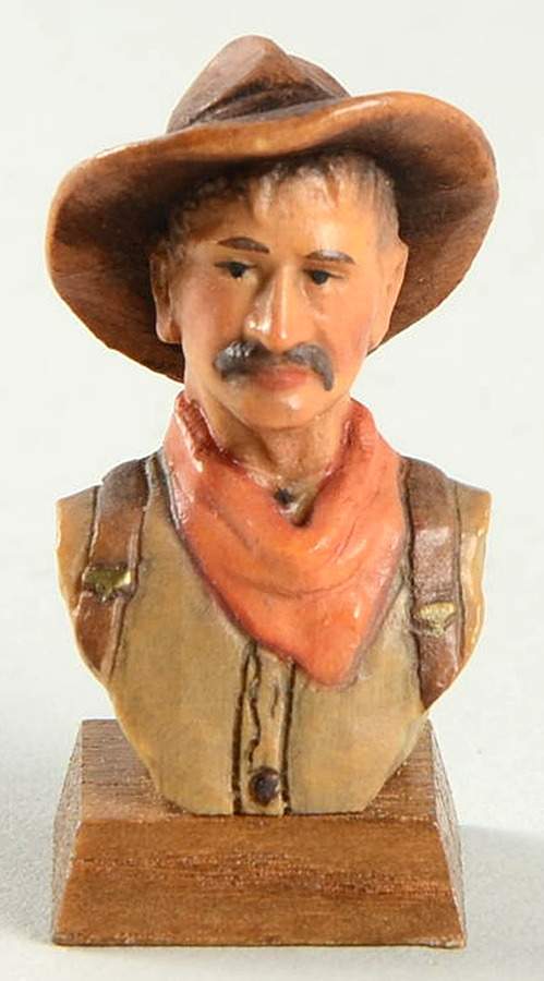 Ed Rohn Busts Pioneer Farmer - No Box by Anri-1