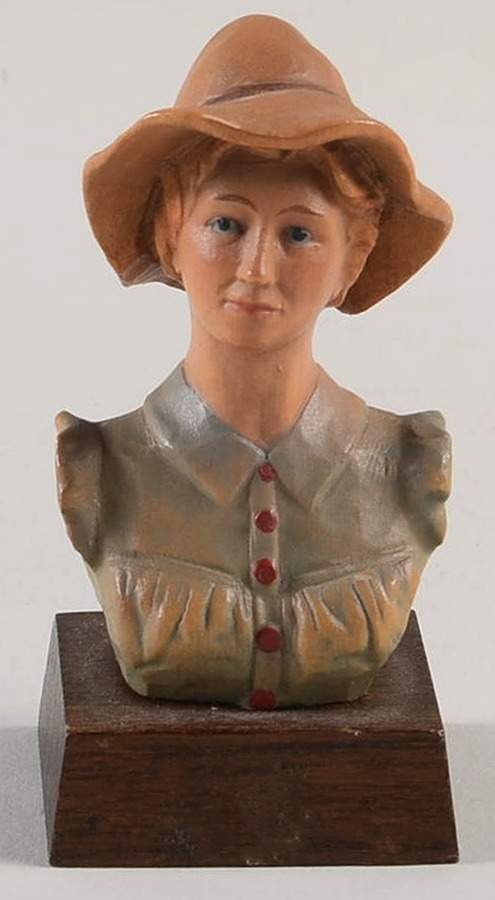 Ed Rohn Busts Pioneer Woman - Boxed by Anri-1