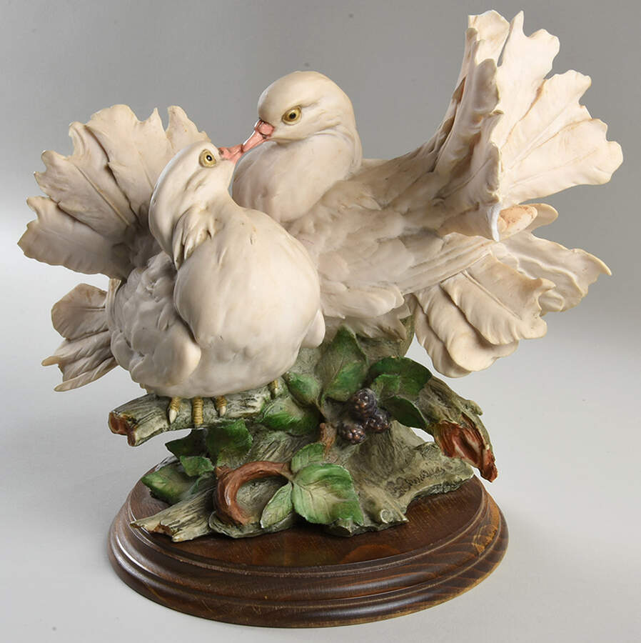 Doves Pair Of Doves - Round Base - No Box by Armani-1