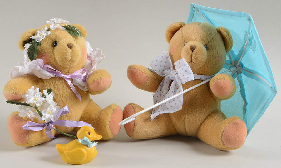 Cherished Teddies Monthly Friends Alan (April) + May (May) - No Box by Ashton Drake-1