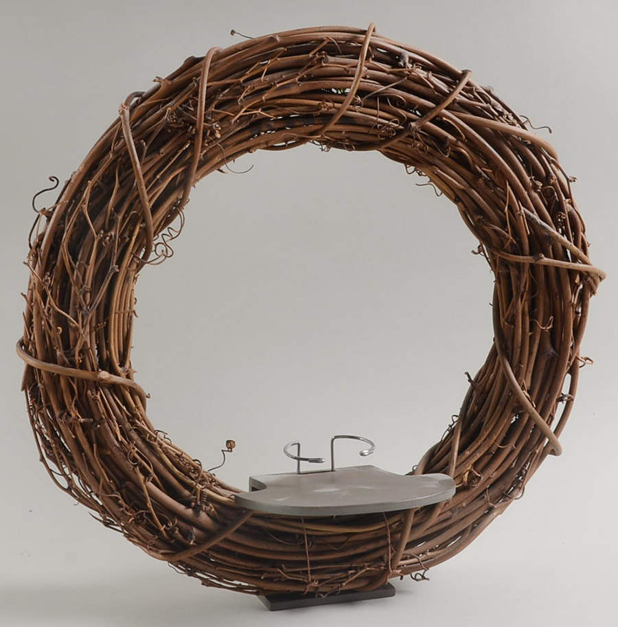 Cherished Teddies Monthly Friends Wreath - Display Rack Wood by Ashton Drake-1