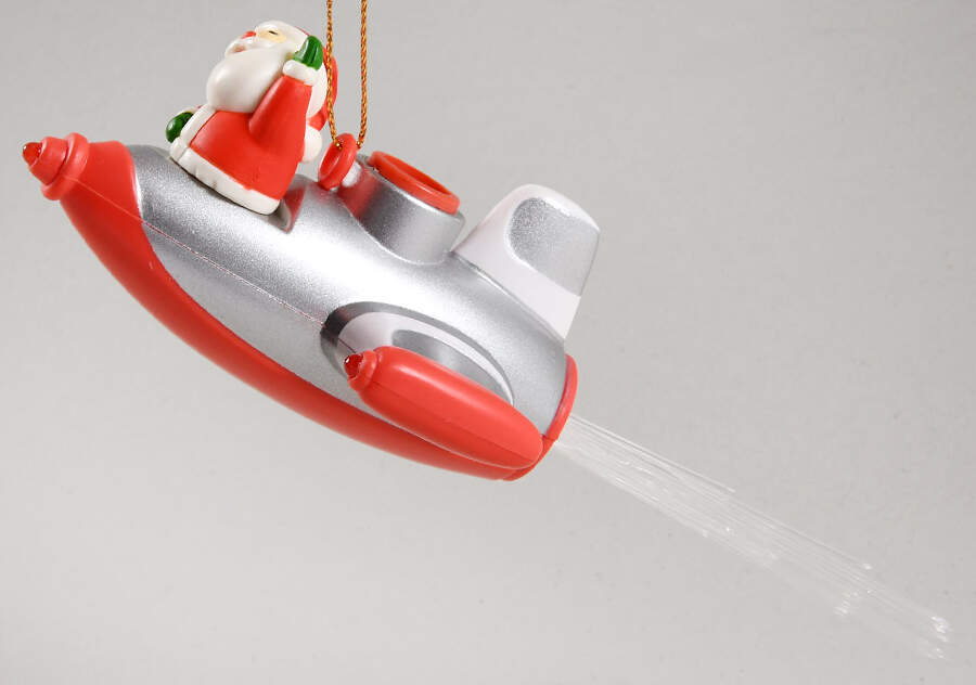 Avon Ornaments Super Sonic Santa-Light Up - No Box by Avon-1