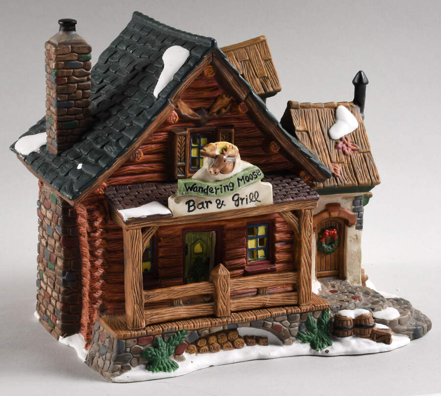 Victorian Collection Wondering Moose Bar And Grill - With Box by Santa's Workbench-1