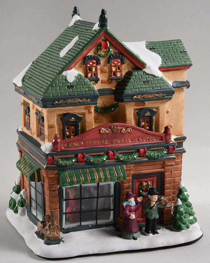 Interior View Series Fancy Fiddle Music Shoppe - No Box by Santa's Workbench-1