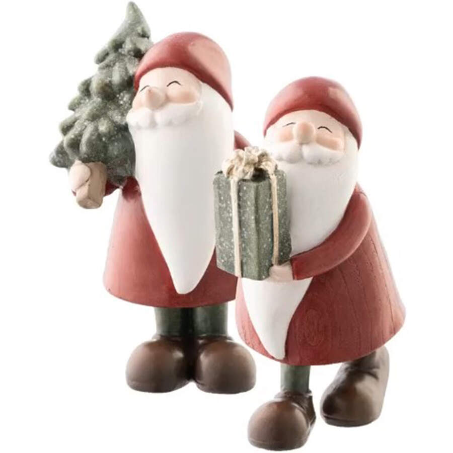 Aynsley Christmas Figurines Santas (Set Of 2) - No Box by John  Aynsley & Sons-1