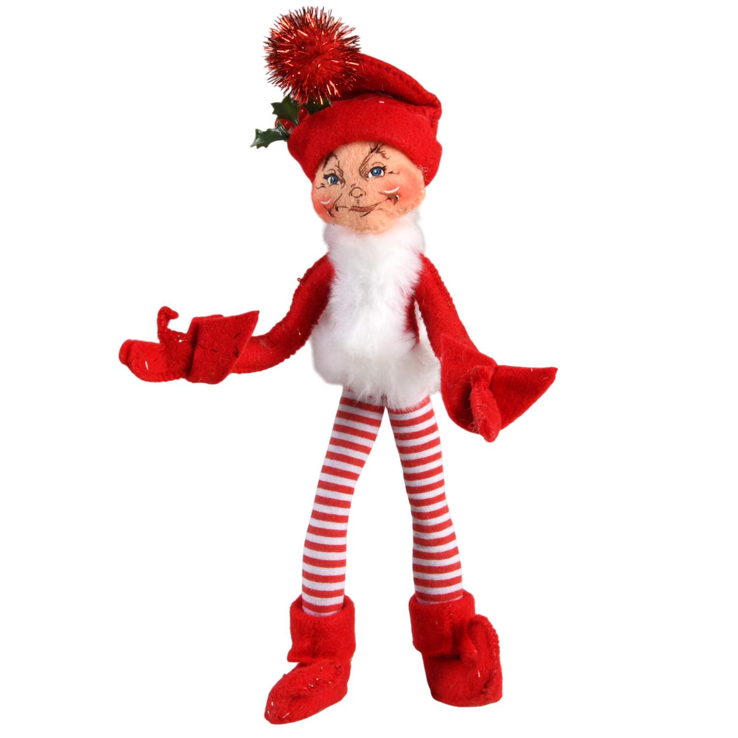 Elves & Gnomes Red Elf With Leggings - No Box by Annalee-1