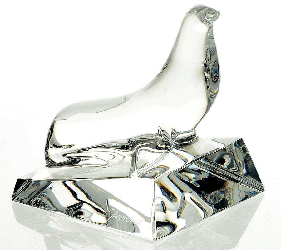 Baccarat Crystal Figurines Seal - No Box by Baccarat-1