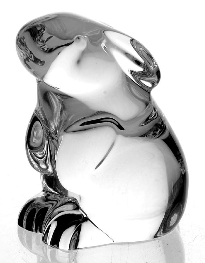 Baccarat Crystal Figurines Rabbit Sitting-Clear - No Box by Baccarat-1