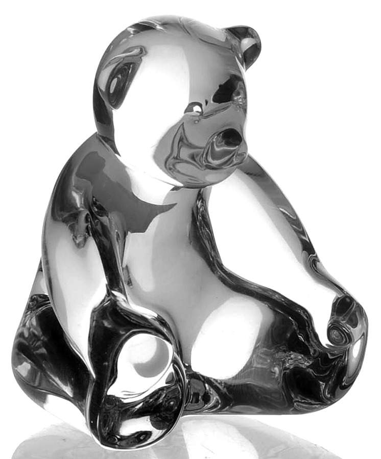 Baccarat Crystal Figurines Bear Cub-Spinning Clear - Boxed by Baccarat-1