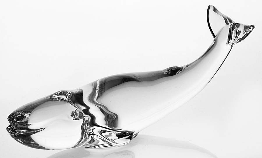 Baccarat Crystal Figurines Whale-Small-Clear - With Box 238 by Baccarat-1