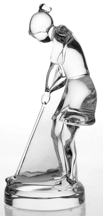 Baccarat Crystal Figurines Golfer-Lady - No Box by Baccarat-1
