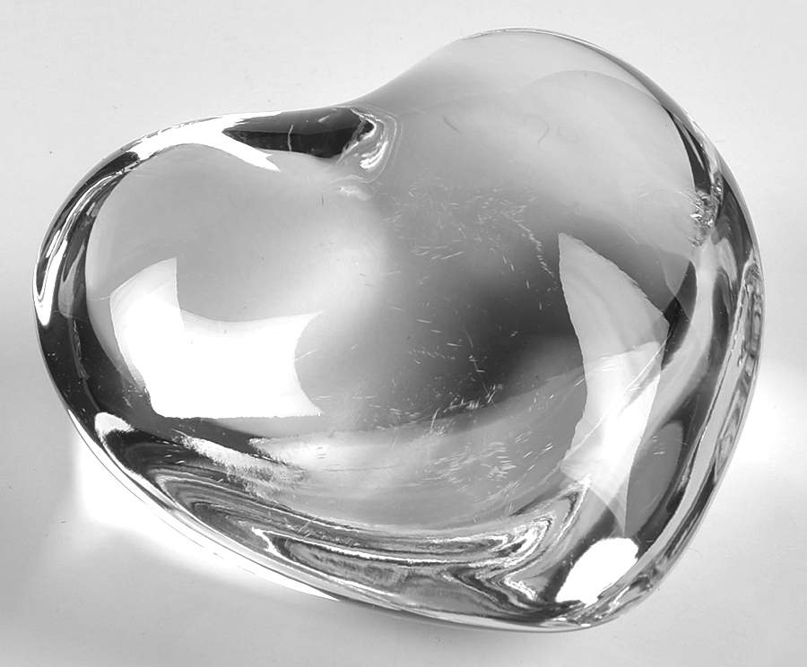 Baccarat Paperweight Amor Heart (Puffed) - Clear - Boxed by Baccarat-1