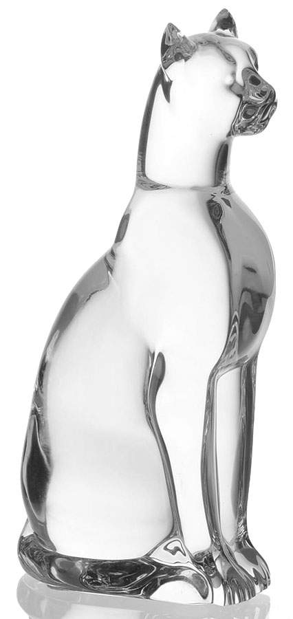 Baccarat Crystal Figurines Cat-Egyptian-Clear - Boxed by Baccarat-1