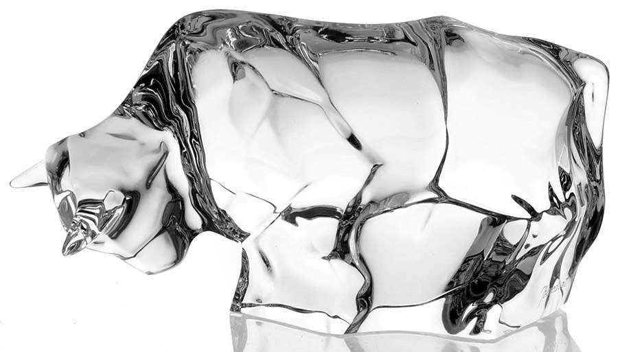 Baccarat Crystal Figurines Bull-Clear-Small - No Box by Baccarat-1