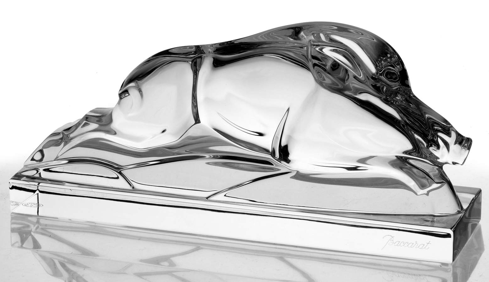 Baccarat Crystal Figurines Boar - No Box by Baccarat-1