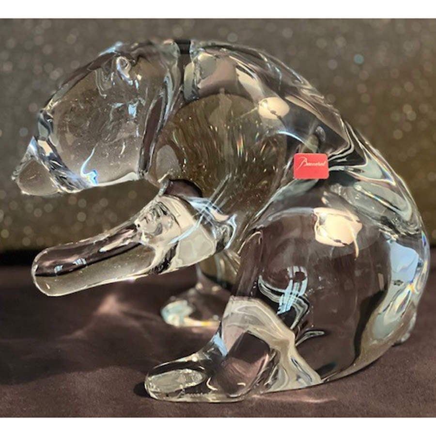 Baccarat Crystal Figurines Tanganyika Bear (Yellowstone) - With Box Bx2008 by Baccarat-1