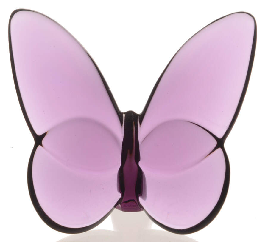 Baccarat Crystal Figurines Lucky Butterfly-Purple - Nb1085, No Box by Baccarat-1