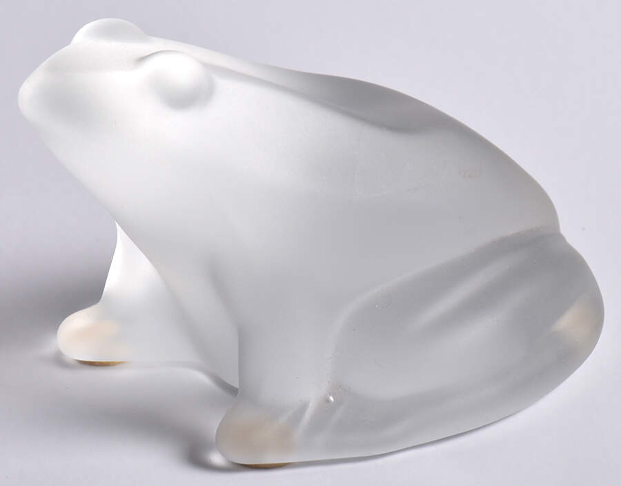 Baccarat Crystal Figurines Frog-Frosted - Boxed by Baccarat-1