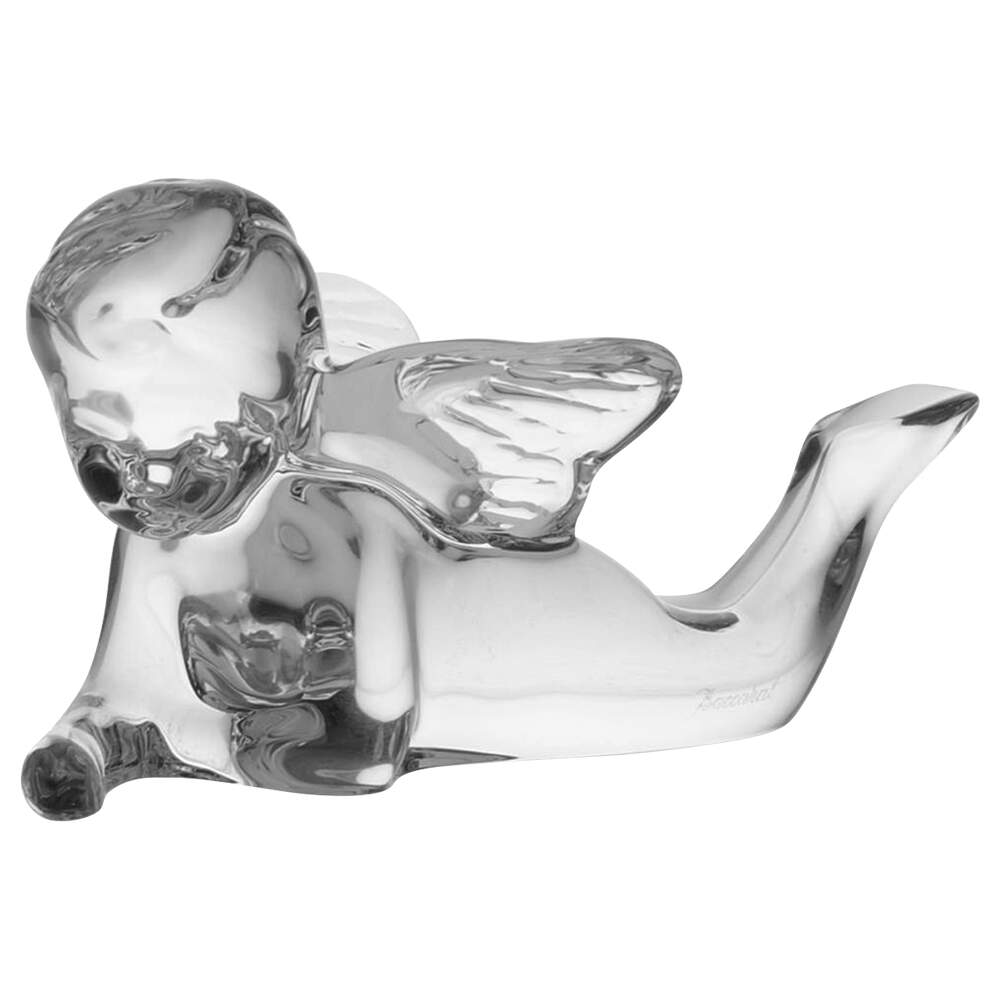 Baccarat Crystal Figurines Cherub Thinking Of You - No Box by Baccarat-1