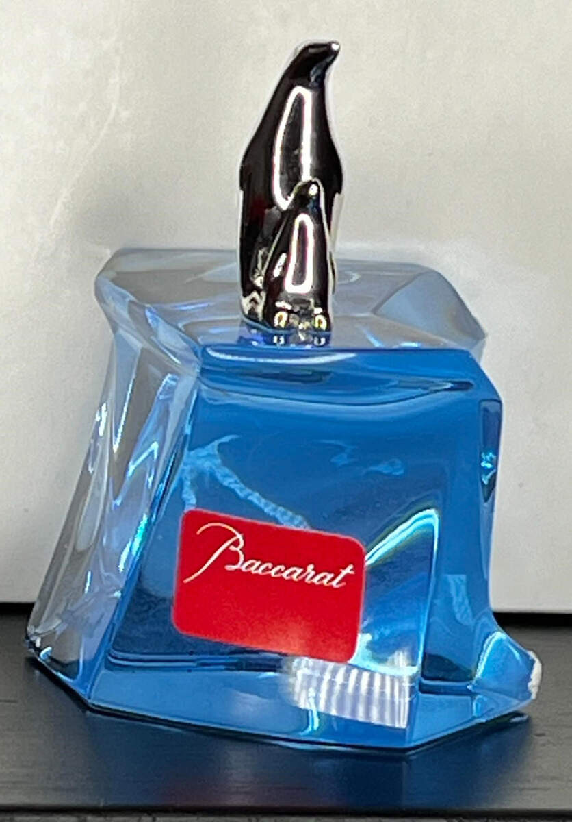 Baccarat Crystal Figurines Penguins On Iceberg-Blue - No Box Nb2050 by Baccarat-1