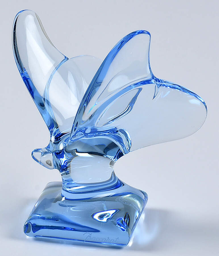 Baccarat Crystal Figurines Butterfly-Light Blue - No Box by Baccarat-1