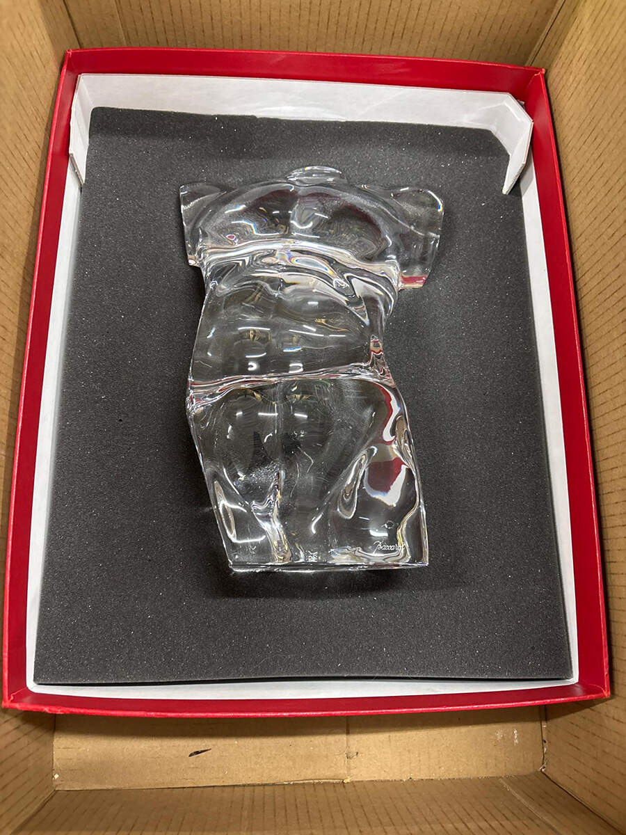 Baccarat Crystal Figurines Male Torso - No Box Nb2059 by Baccarat-1