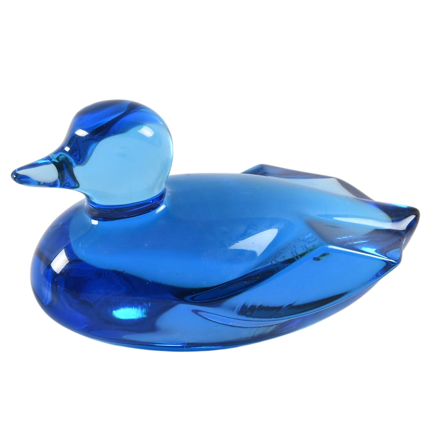 Baccarat Crystal Figurines Duck-Blue - With Box Bx2054 by Baccarat-1