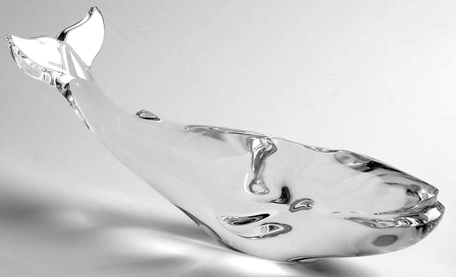 Baccarat Crystal Figurines Whale-Large Clear - Boxed by Baccarat-1