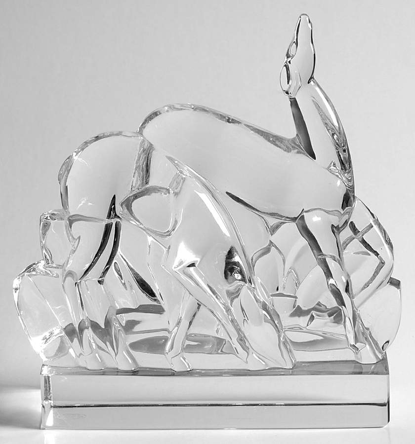 Baccarat Crystal Figurines Gazelles - No Box by Baccarat-1