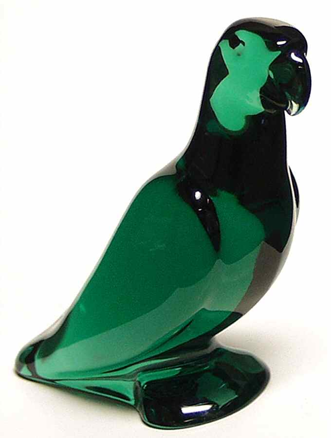 Baccarat Crystal Figurines Parrot-Moss Green - No Box by Baccarat-1