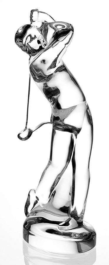 Baccarat Crystal Figurines Golfer-Swinging - No Box 235 by Baccarat-1