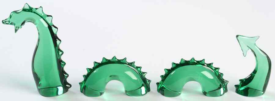 Baccarat Crystal Figurines Loch Ness-Green-4 Piece Set - No Box by Baccarat-1