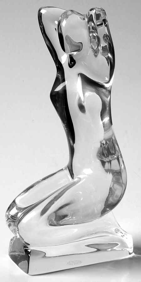 Baccarat Crystal Figurines Art Deco Nude - Nb903, No Box by Baccarat-1