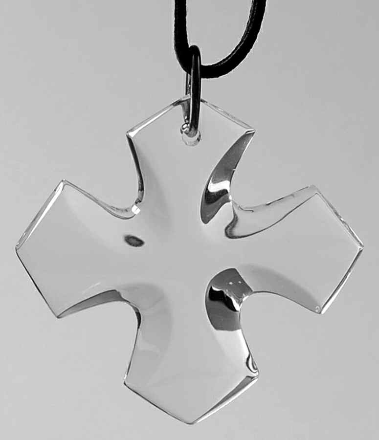 Crystal Pendants Occitan Cross Pendant - Clear - No Box by Baccarat-1