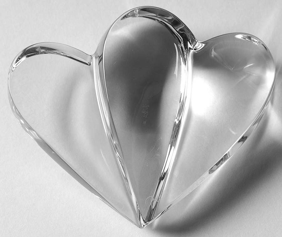 Baccarat Crystal Figurines Cupid Heart-Clear - No Box by Baccarat-1