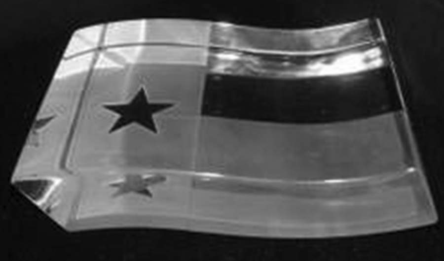 Baccarat Paperweight Texas Flag - With Box by Baccarat-1