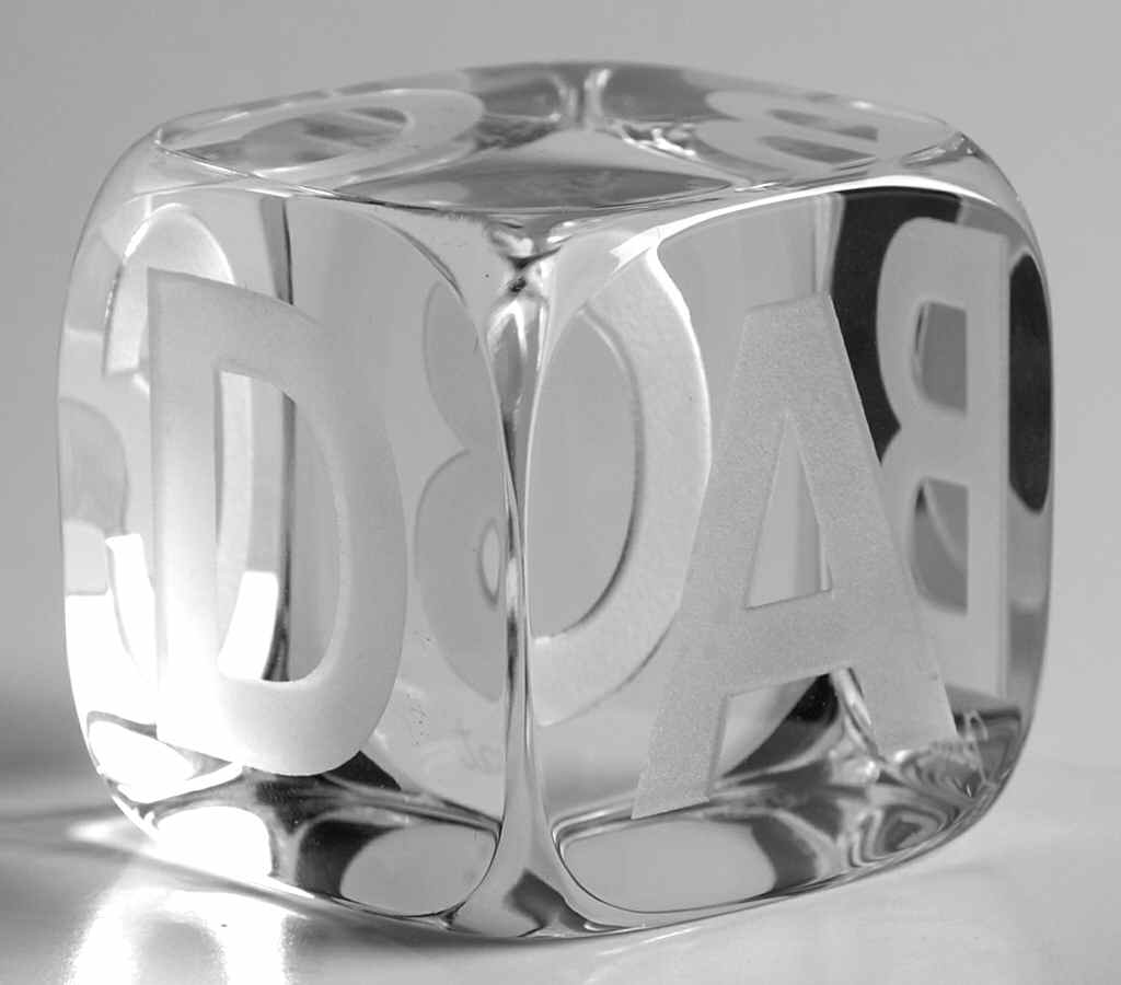 Baccarat Paperweight Abc Block - No Box by Baccarat-1