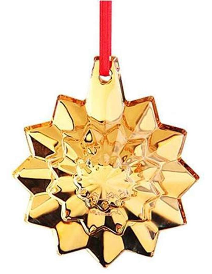 Baccarat Annual Ornament Noel Snowflake - Gold - Boxed by Baccarat-1